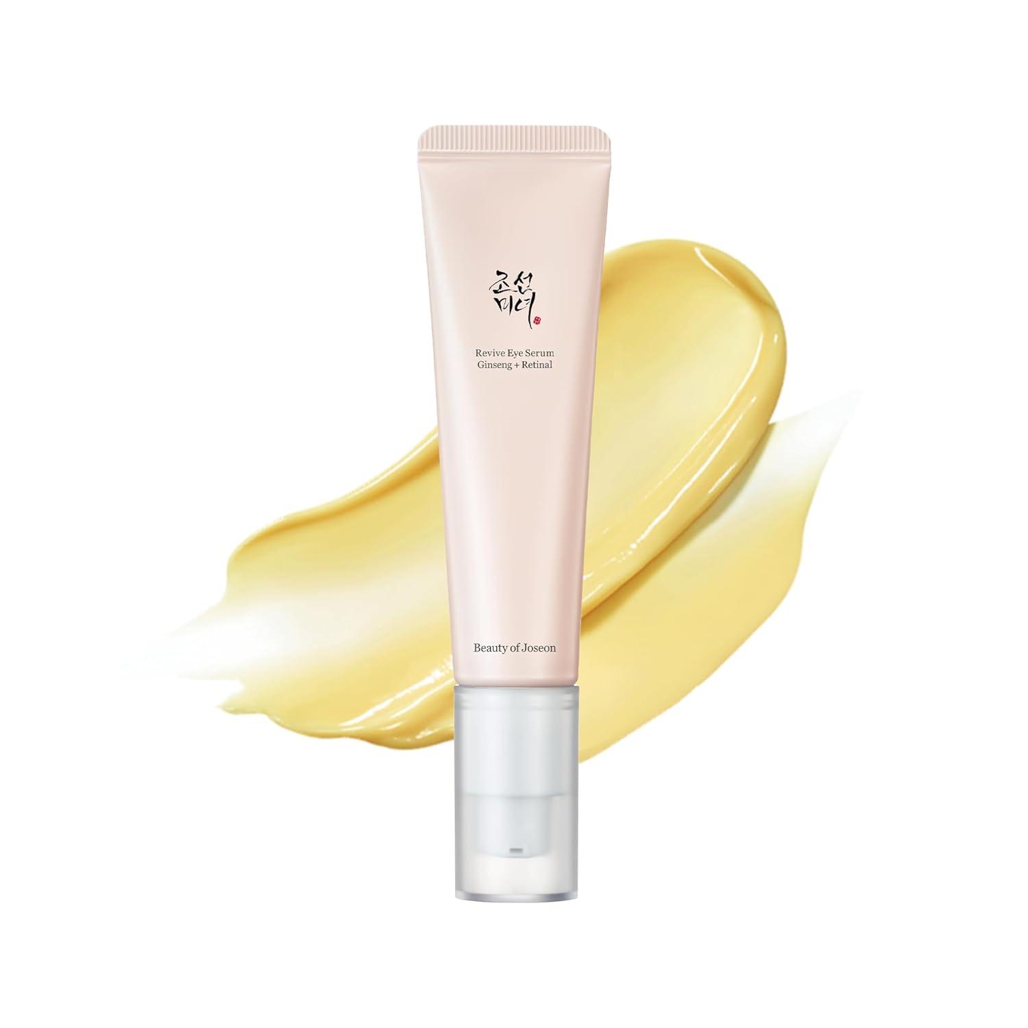 Beauty of Joseon Revive Eye Serum with Retinal Niacinamide Correction for Puffy Eye Bags Fine Lines Dark Circles Wrinkles, Korean Skin Care 30ml, 1.01 fl.oz